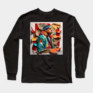 Jay-Z // Paper Art Long Sleeve T-Shirt